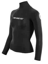 Two Bare Feet Unisex Long Sleeve Rash Vest (Black)