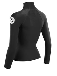 Two Bare Feet Unisex Long Sleeve Rash Vest (Black)