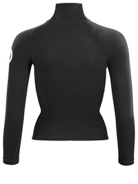 Two Bare Feet Unisex Long Sleeve Rash Vest (Black)