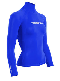 Two Bare Feet Unisex Long Sleeve Rash Vest (Blue)