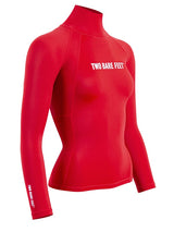 Two Bare Feet Unisex Long Sleeve Rash Vest (Red)