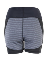 Two Bare Feet Womens Vista 2.5mm Neoprene Wetsuit Overlaid Hotpants (Black / Grey Stripe)