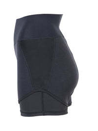 Two Bare Feet Womens Vista 2.5mm Neoprene Wetsuit Overlaid Hotpants (Black)