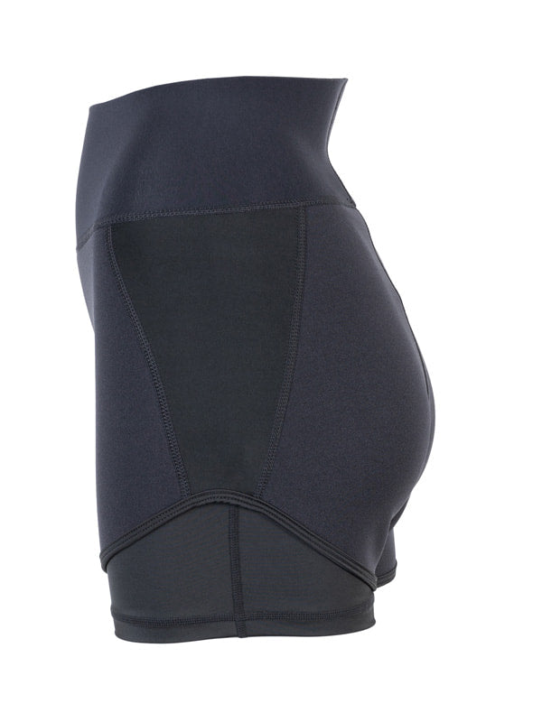 Two Bare Feet Womens Vista 2.5mm Neoprene Wetsuit Overlaid Hotpants (Black)