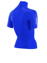 Two Bare Feet Unisex Short Sleeve Rash Vest (Blue)