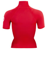 Two Bare Feet Unisex Short Sleeve Rash Vest (Red)