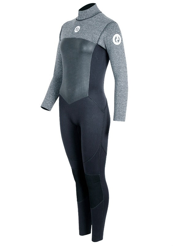 Two Bare Feet Thunderclap Pro 3/2mm Womens Wetsuit (Black/Delta Grey)