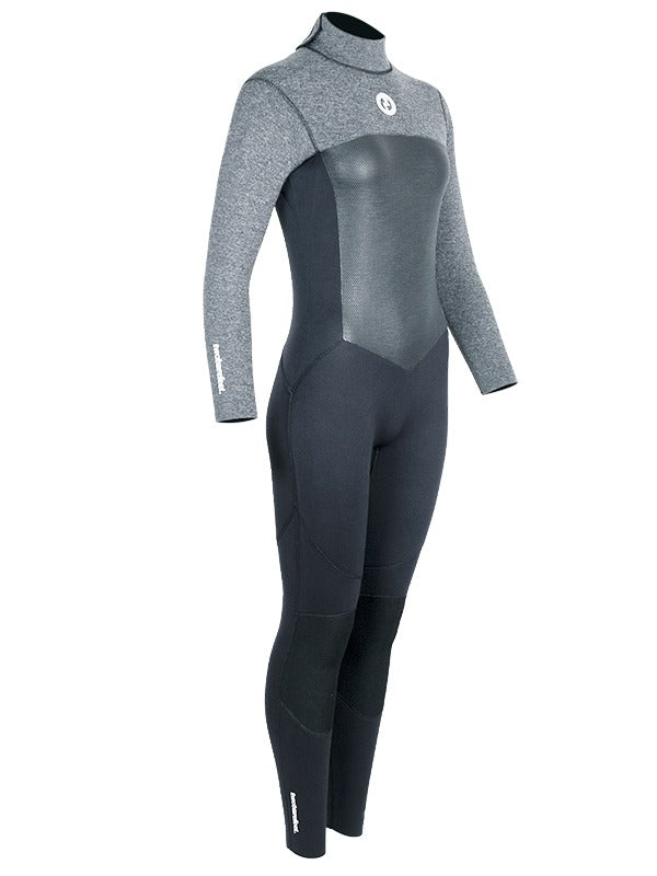 Two Bare Feet Thunderclap Pro 3/2mm Womens Wetsuit (Black/Delta Grey)