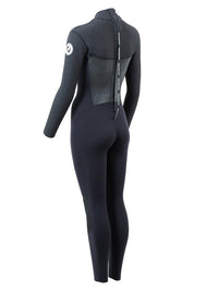 Two Bare Feet Thunderclap Pro 3/2mm Womens Wetsuit (Black/Dark Grey)