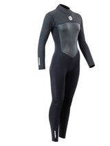 Two Bare Feet Thunderclap Pro 3/2mm Womens Wetsuit (Black/Dark Grey)
