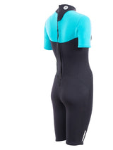 Two Bare Feet Thunderclap 2.5mm Womens Shorty Wetsuit (Aqua)