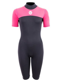 Two Bare Feet Thunderclap 2.5mm Womens Shorty Wetsuit (Pink)