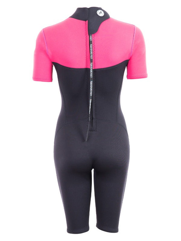 Two Bare Feet Thunderclap 2.5mm Womens Shorty Wetsuit (Pink)