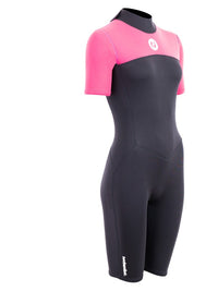 Two Bare Feet Thunderclap 2.5mm Womens Shorty Wetsuit (Pink)
