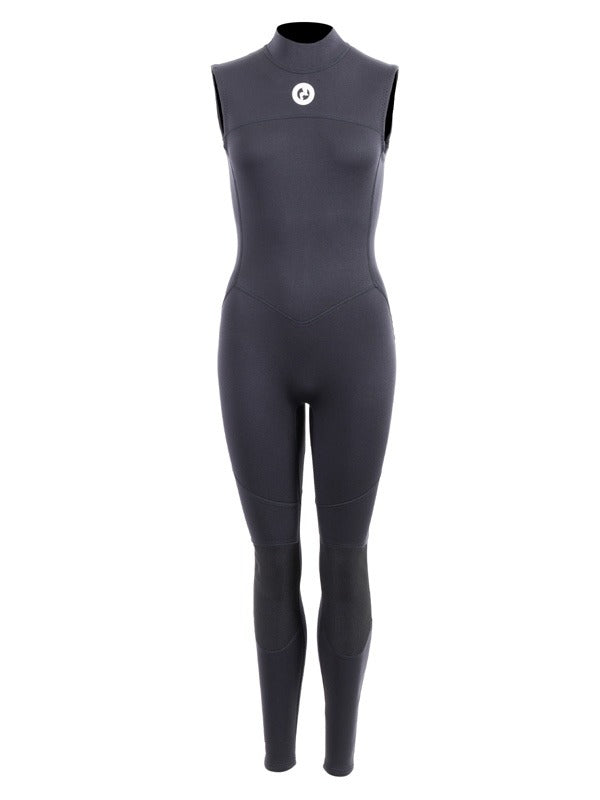 Thunderclap 2.5mm Womens Sleeveless Wetsuit (Black)-Large