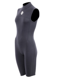 Two Bare Feet Thunderclap 2.5mm Womens Sleeveless Shorty Wetsuit (Black)