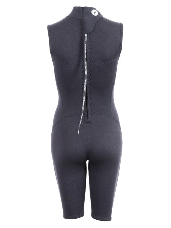 Two Bare Feet Thunderclap 2.5mm Womens Sleeveless Shorty Wetsuit (Black)