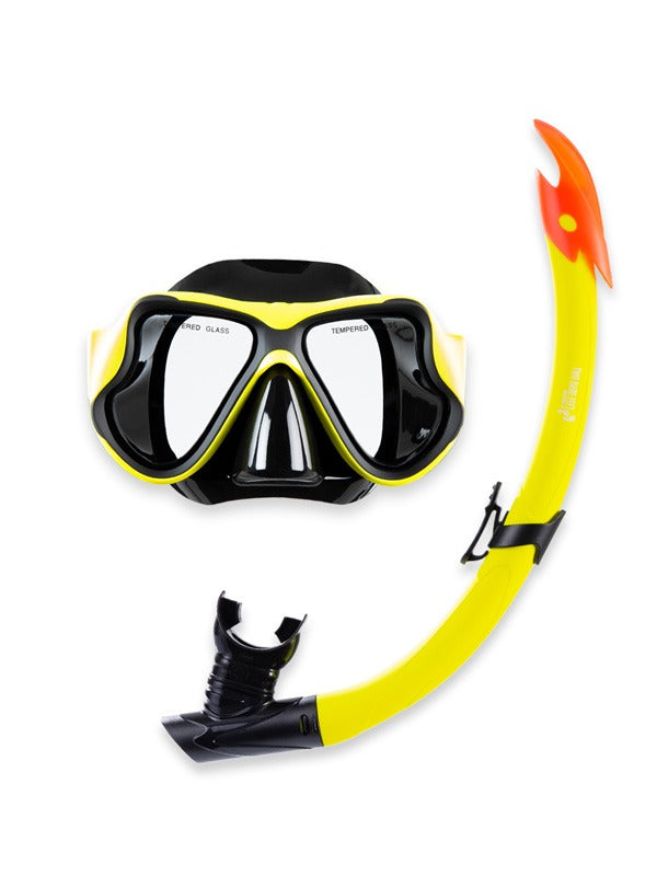 X-Dive Silicone Mask Snorkel & F70 Fins 3pc Set (Yellow / Black)