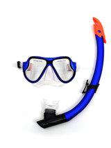 X-Dive Silicone Mask Snorkel & F70 Fins 3pc Set (Blue / Clear)