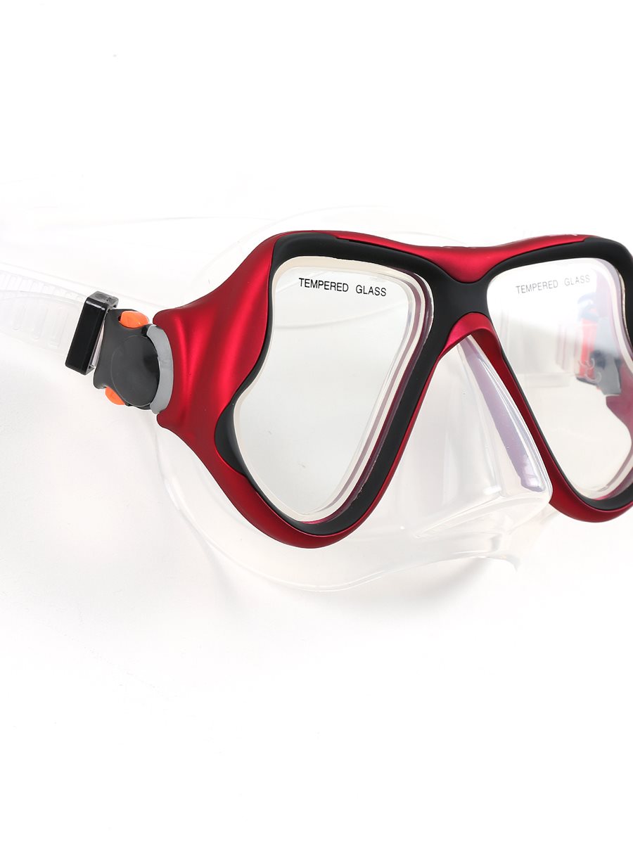 X-Dive Silicone Mask (Red / Clear)