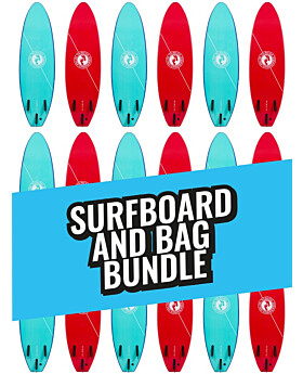 Two Bare Feet Foamy Surfboard & Boardbag Package (6ft, 7ft, 8ft)