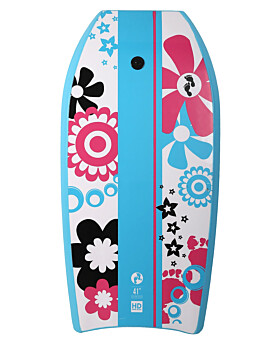 41" Flowers Bodyboard (Aqua)