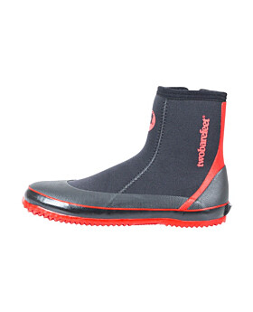 Two Bare Feet 5mm Neoprene Zipped Wetsuit Boots (Red)-UK 2