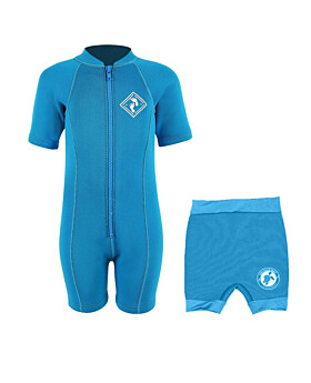 Essentials Baby Swim Kit - Aquatica Wetsuit + Nappy Shorts (Aqua)
