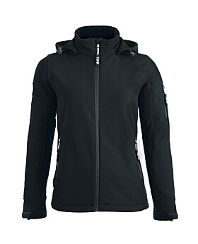 Womens Softshell Waterproof Jacket (Black)