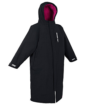 Two Bare Feet Waterproof Riding Robe (Black/Raspberry)-Small