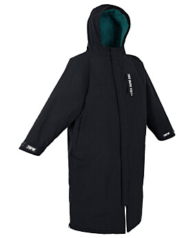 Two Bare Feet Waterproof Riding Robe (Black/Sea Green)-Small