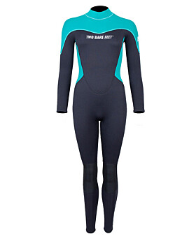 Two Bare Feet SupaFlex 3/2mm Womens Wetsuit (Black/Teal)