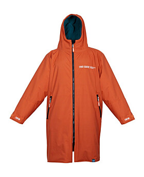 Core Waterproof Changing Robe (Burnt Orange/Sea Green)