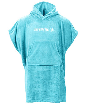 Two Bare Feet Kids Towelling Changing Robe (Aqua)