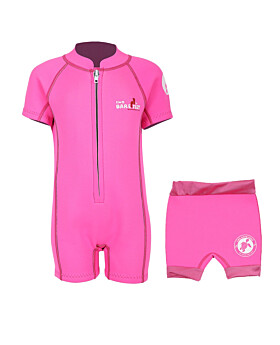 Essentials Baby Swim Kit - Classic Wetsuit + Nappy Shorts (Pink)