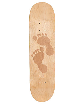 Two Bare Feet 8" Laser Logo Canadian Maple Skateboard Deck