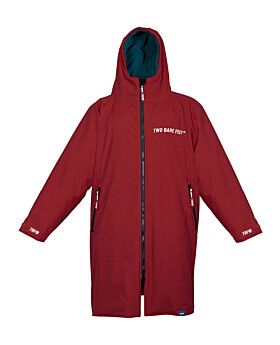 Kids Core Waterproof Changing Robe (Deep Red/Sea Green)-10-14 Years