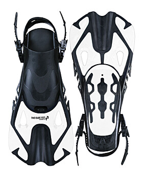 Two Bare Feet Adult Diving Fins (F01 White)-Adults L/XL
