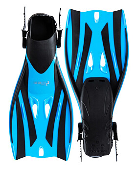 Two Bare Feet Adult Diving Fins (F52 Aqua)