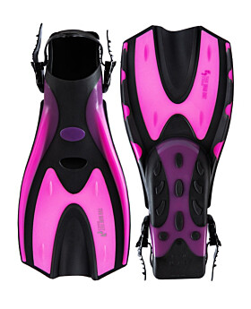 Two Bare Feet Adult Diving Fins (F70 Pink)-Adults S/M