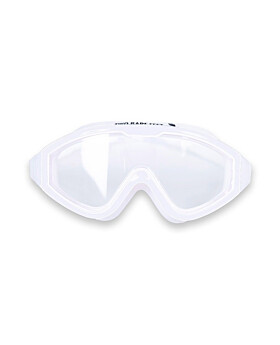 Two Bare Feet Adult Single Lens Swim Goggles (White/White)