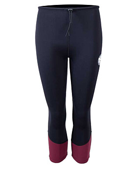 Two Bare Feet Womens Harmony 3mm Capri Wetsuit Pants (Black / Burgundy)