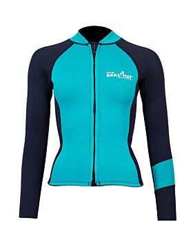 Two Bare Feet Womens Harmony 3mm Long Sleeve Wetsuit Jacket (Teal/Black)