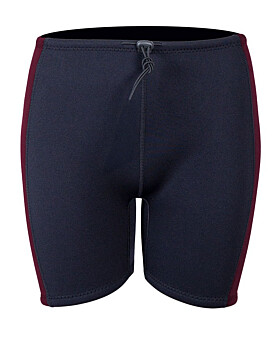 Two Bare Feet Womens Harmony 3mm Wetsuit Shorts (Black/Burgundy)