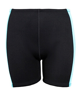 Two Bare Feet Womens Harmony 3mm Wetsuit Shorts (Black/Mint)