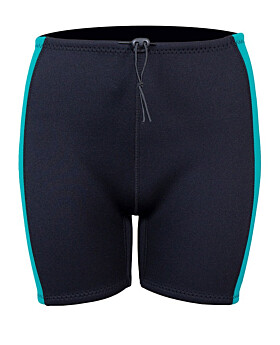 Two Bare Feet Womens Harmony 3mm Wetsuit Shorts (Black/Teal)