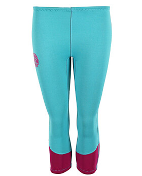Two Bare Feet Womens Harmony 3mm Capri Wetsuit Pants (Mint / Raspberry)