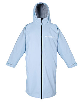 Kids Elemental Waterproof Lightweight Slimline Changing Robe (Ice Blue/Grey)