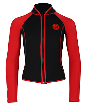Two Bare Feet Mens Heritage Pursuit 3mm Wetsuit Jacket (Red / Black)