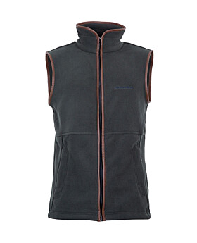 Unisex Gilet Full Zip Fleece (Khaki)-Medium